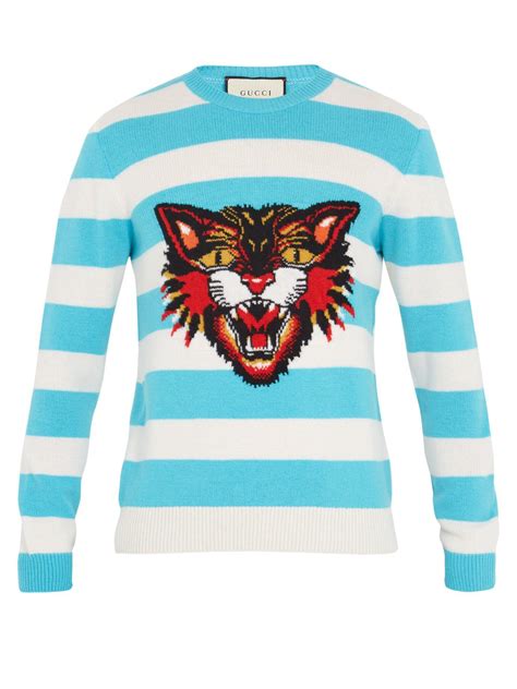 gucci striped angry cat sweater|Angry Cat.